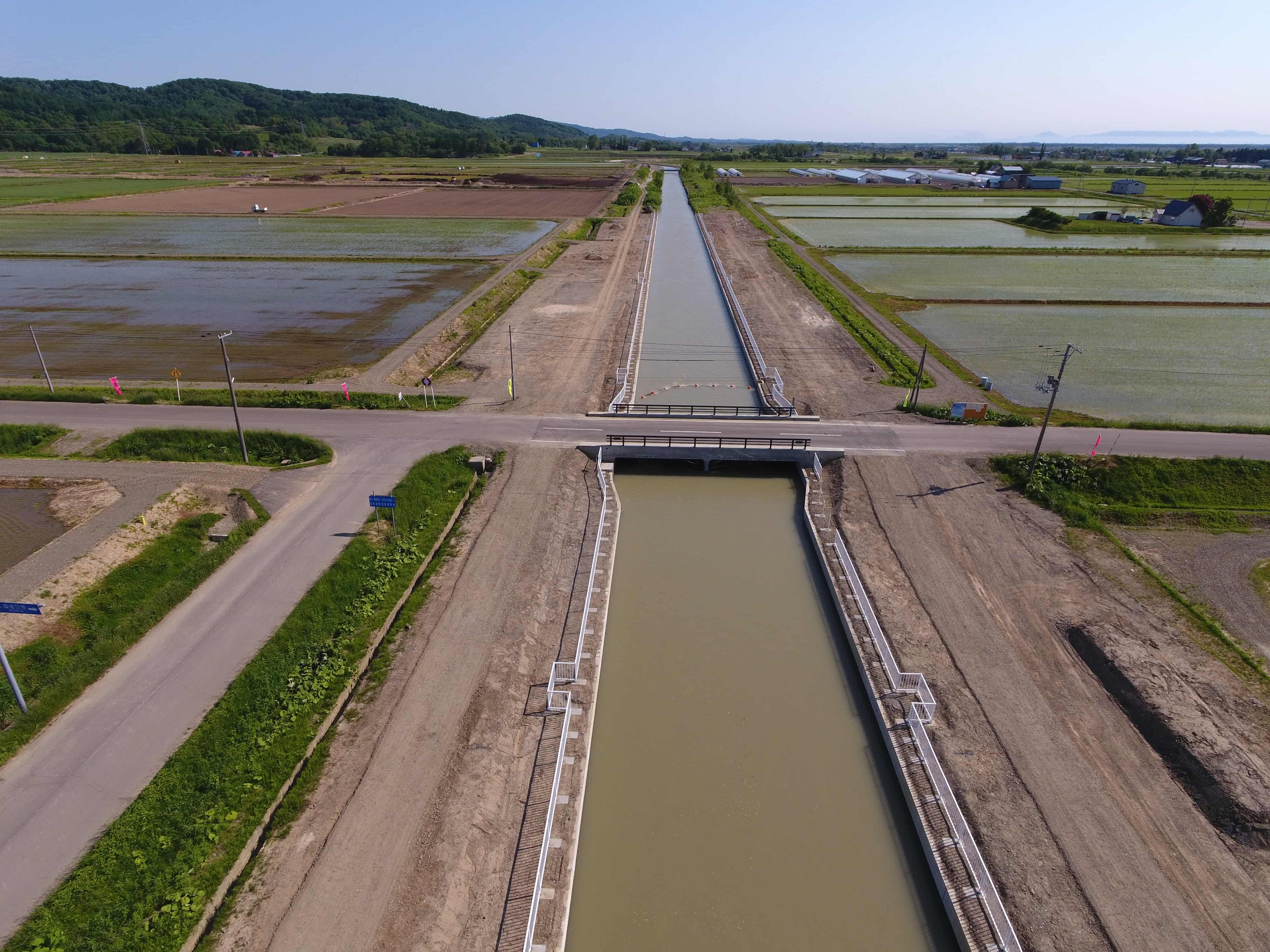北海地区　北海幹線用水路新生橋工区工事（奈井江町）